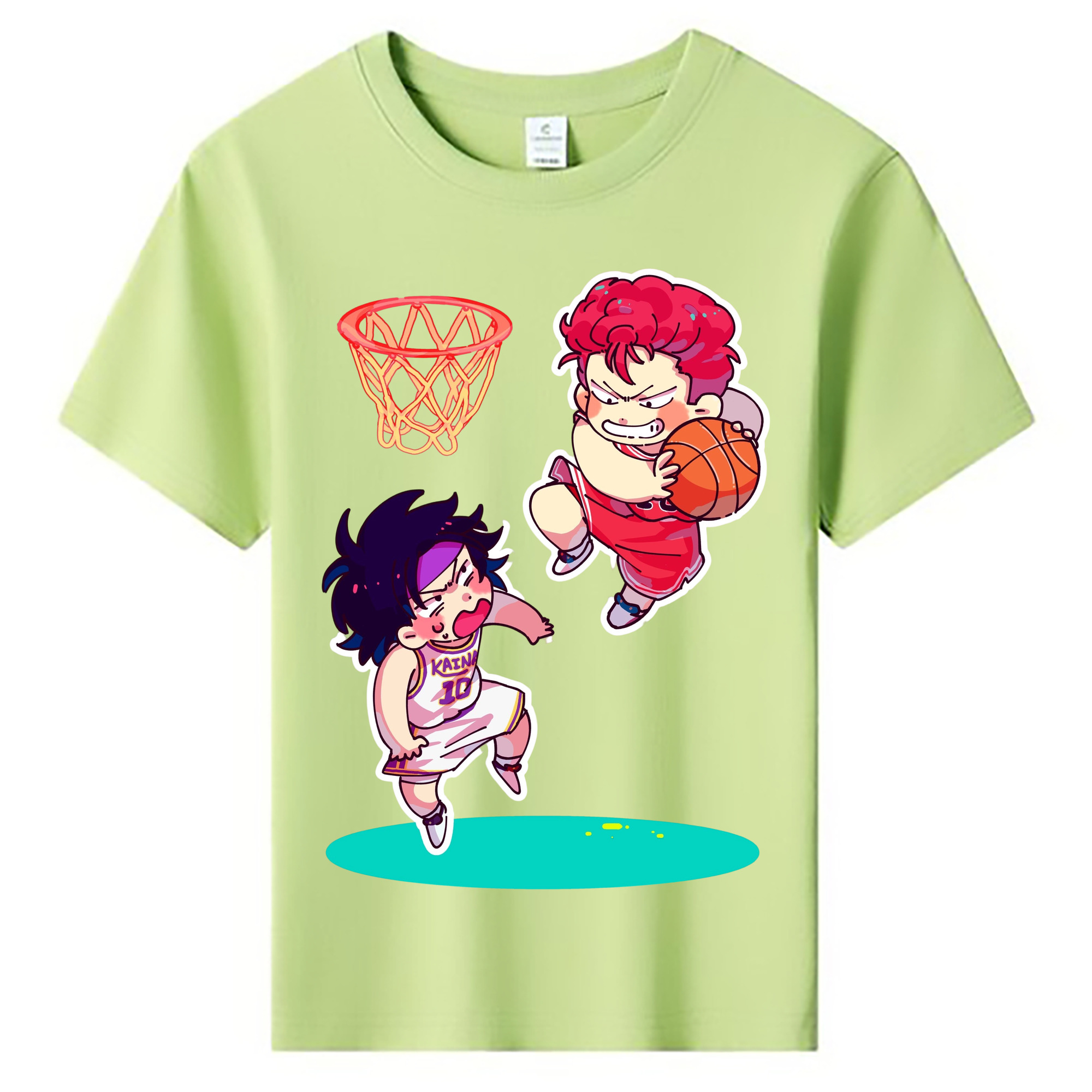 （画像用） SLAM DUNK／スラムダンク 綿100％キッズTシャツ（フロントプリント）